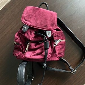Burgundy purse